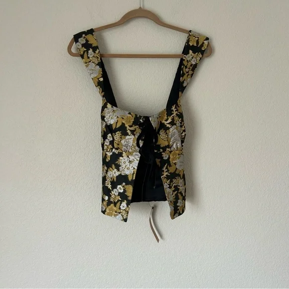 NWT Reformation Azalea Top in Golden Hour - Picture 2 of 6